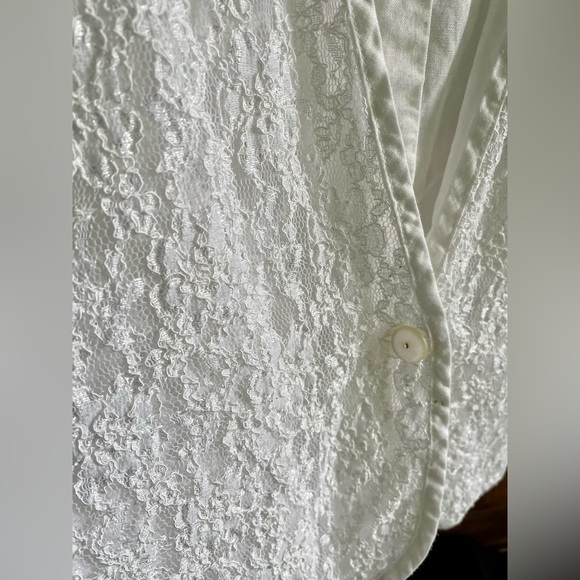 Vintage S.L.B. linen button down blouse Medium - Picture 3 of 10